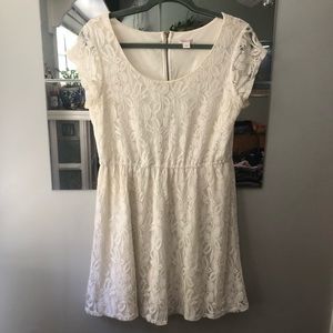 Target brand white lace dress